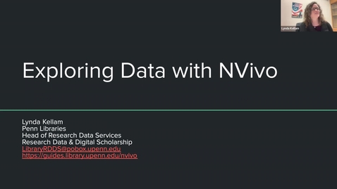 Thumbnail for NVivo 2 Workshop - Exploring Data