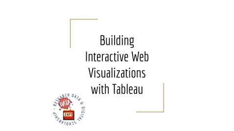 Thumbnail for Building Interactive Web Visualizations with Tableau Public