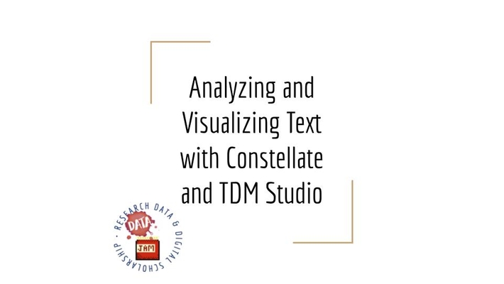 Analyzing and Visualizing Text with Constellate and TDM Studio