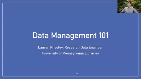 Thumbnail for Data Management 101 Workshop