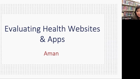 Thumbnail for Trust It or Trash It?: Evaluating Health Websites &amp; Apps