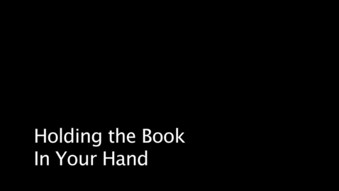 Thumbnail for John Carver - Holding your Book in your Hand
