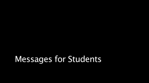 Thumbnail for John Carver - Messages for Students