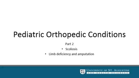 Thumbnail for PHT_5610C_Unit 4_Pediatric Orthopedic Conditions 2_USA_Template