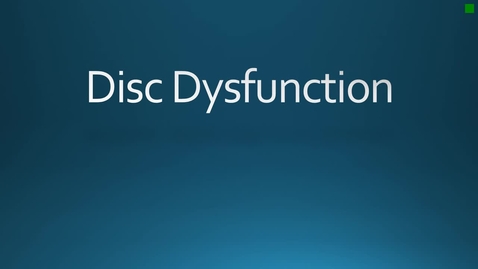 Thumbnail for PHT.5450C Lesson 4 Syndromes Disc