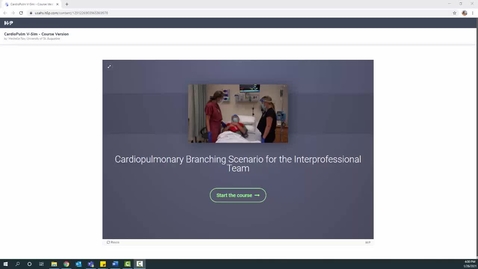 Thumbnail for Cardiopulmonary Branching Scenario Tutorial