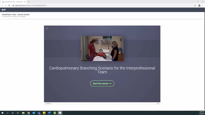 Cardiopulmonary Branching Scenario Tutorial
