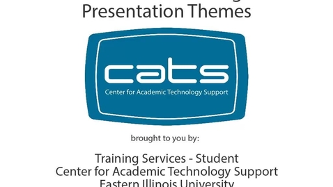 Thumbnail for entry D2L ePortfolio - Editing Presentation Themes