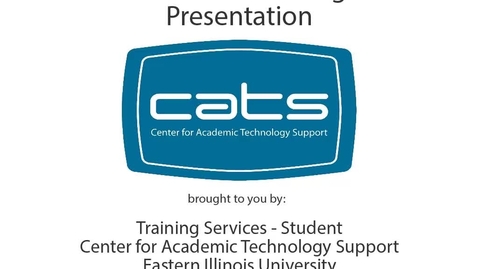 Thumbnail for D2L ePortfolio - Create Presentation