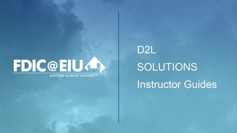 Thumbnail for entry D2L Solutions enrolling a user in a non catalog course