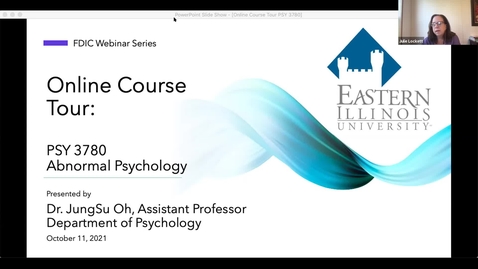 Thumbnail for Online Course Tour - PSY 3780