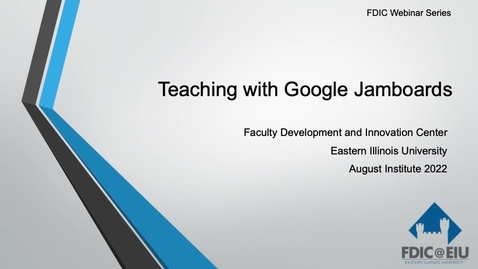 Thumbnail for entry Teaching with Google Jamboards