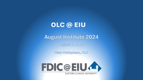 Thumbnail for OLC @ EIU August Institute 2024