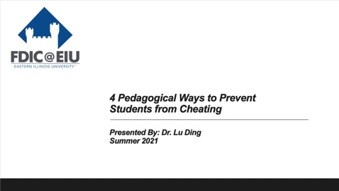 Thumbnail for entry 4 Pedagogical Ways to Prevent Students from Cheating