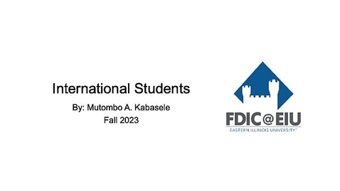 Thumbnail for entry International Students