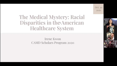 Thumbnail for CAMD Scholar Presentation - Irene Kwon