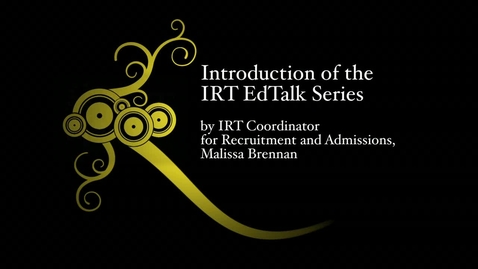 Thumbnail for An Introduction of the IRT EdTalk Series