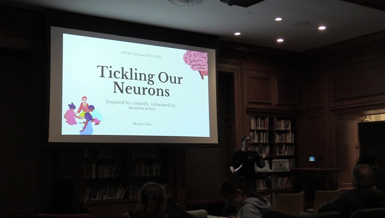 OWHL Scholar - Morgan Hsu  ’26 – Tickling Our Neurons: Inspired by Comedy, Informed by Science