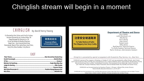 Thumbnail for Chinglish May 30th show