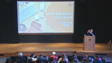 Thumbnail for CCO - Researching Colleges - January 2025