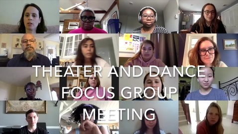 Thumbnail for Theater and Dance Focus Group