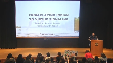 Thumbnail for CAMD Scholar - Sam Clare ’25 - “From Playing  Indian to Virtue Signaling: American  Summer Camps’ Reckoning with Racism” 