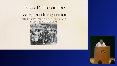 Thumbnail for CAMD Scholar: Destiny Covington ’26 - "Body Politics in the Western Imagination: The Formation of a Fat, Poor, and Racialized Underclass"