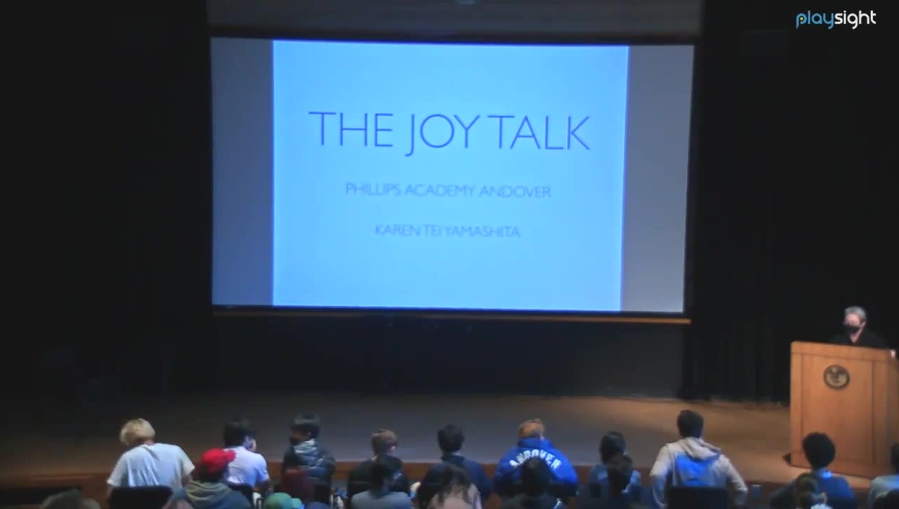 Karen T. Yamashita: &quot;The Joy Talk&quot; (Fixed Audio)
