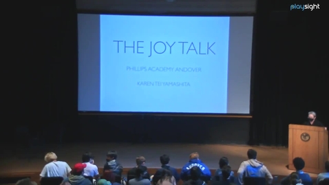 Thumbnail for entry Karen T. Yamashita: &quot;The Joy Talk&quot; (Fixed Audio)