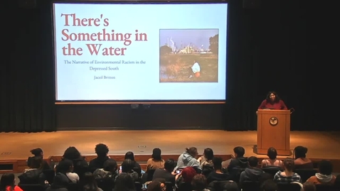 Thumbnail for CAMD Scholar - Jaceil Britton ’25 - “There’s Something in the Water”