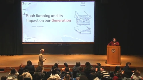 Thumbnail for CAMD Scholar - Olivia Isacson ’26 - Unveiling the Oppressiveness of Book Bans and Their Impact on Teenagers