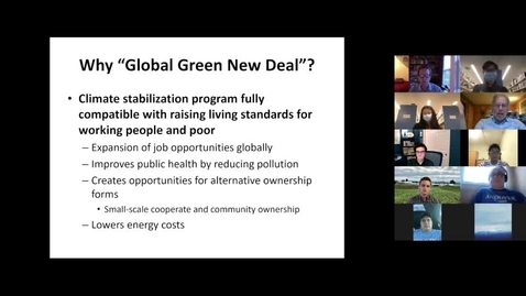 Thumbnail for Climate Cafe with Robert Pollin