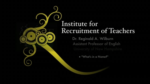 Thumbnail for What's in a Name? Choosing a Graduate Program