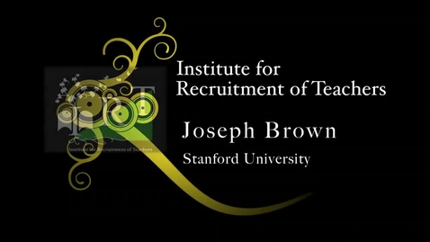 Thumbnail for entry Joseph Brown - Stanford University