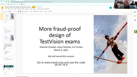 Thumbnail for entry More fraud-proof design of TestVision exams