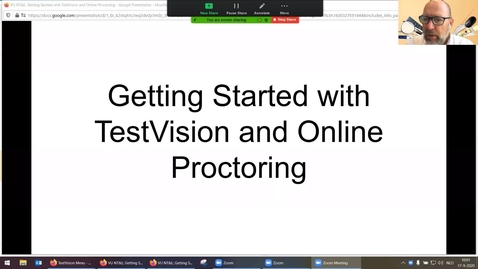 Thumbnail for entry Get Started with TestVision and Online Proctoring