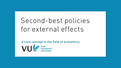 Thumbnail for entry Second-best policies for external effects