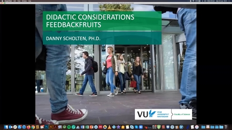 Thumbnail for entry FeedbackFruits Didactics Introduction by Danny Scholten (Beta Faculty)