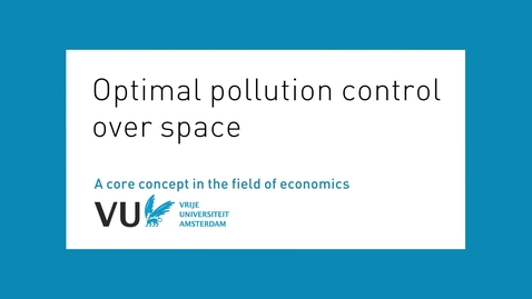 Thumbnail for entry Optimal pollution control over space