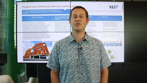 Thumbnail for entry Maurits de Klepper (AUC): Community Service Learning