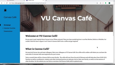 Thumbnail for entry Canvas Café: Course Navigation Menu
