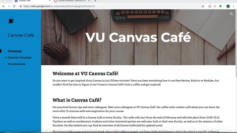 Thumbnail for entry Canvas Café: Modules