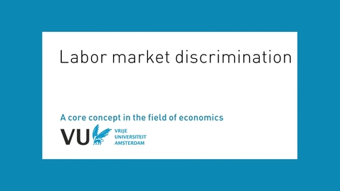 Thumbnail for entry Labor market discrimination