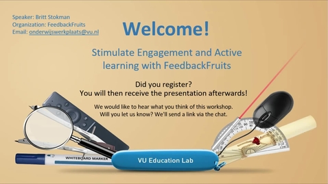 Thumbnail for entry Stimulate engagement and active learning with FeedbackFruits