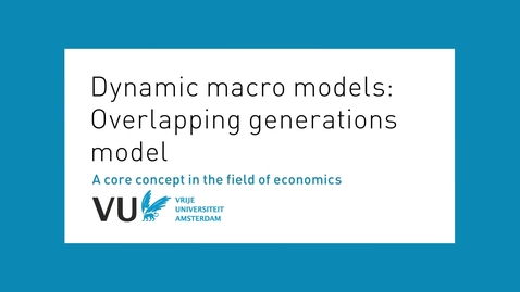Thumbnail for entry Dynamic macromodel - Overlapping generations model