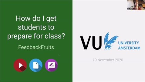 Thumbnail for entry Webinar: How to get students to prepare for class?