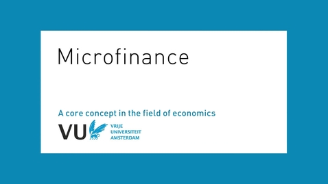Thumbnail for entry Microfinance