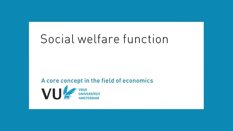 Thumbnail for entry Social welfare function