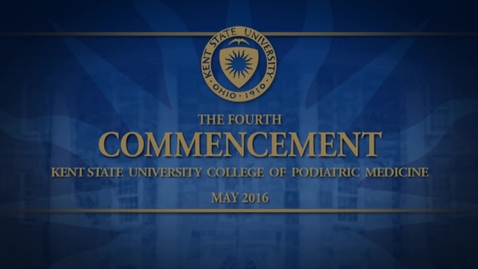 Thumbnail for entry College of Podiatric Medicine Commencement, May 20, 2016