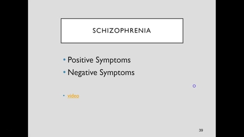 Thumbnail for Schizophrenia - Quiz